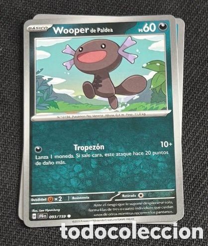 Coleccionismo cromos antiguos: 093/159 Wooper de Paldea CARTA POKEMON TCG