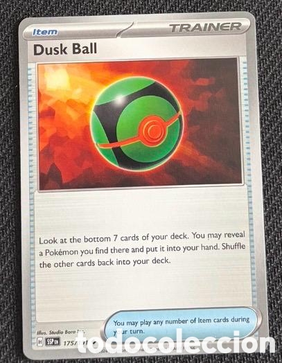 Coleccionismo cromos antiguos: 175/191 Dusk ball CARTA POKEMON TCG