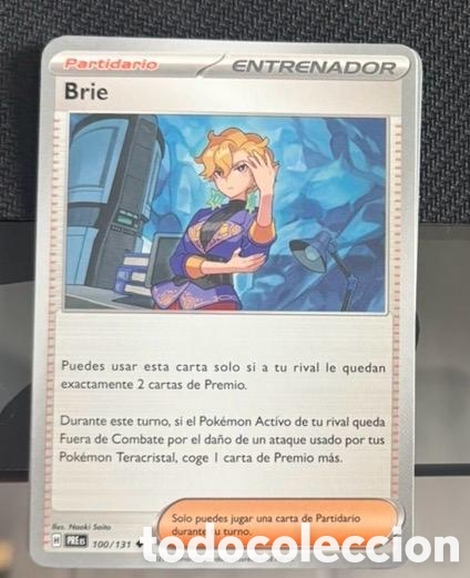 Coleccionismo cromos antiguos: 100/131 Brie CARTA POKEMON TCG