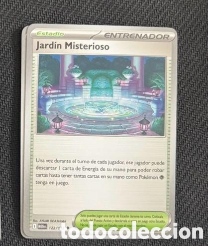 Coleccionismo cromos antiguos: 122/132 Jard&iacute;n misterioso CARTA POKEMON TCG