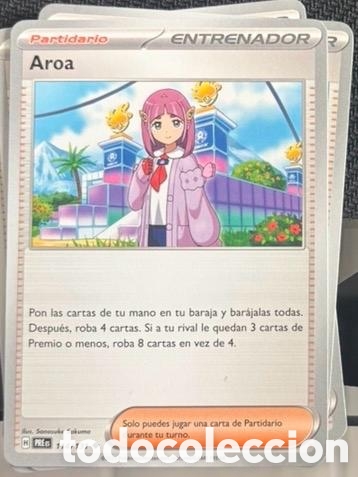 Coleccionismo cromos antiguos: 114/131 Aroa CARTA POKEMON TCG
