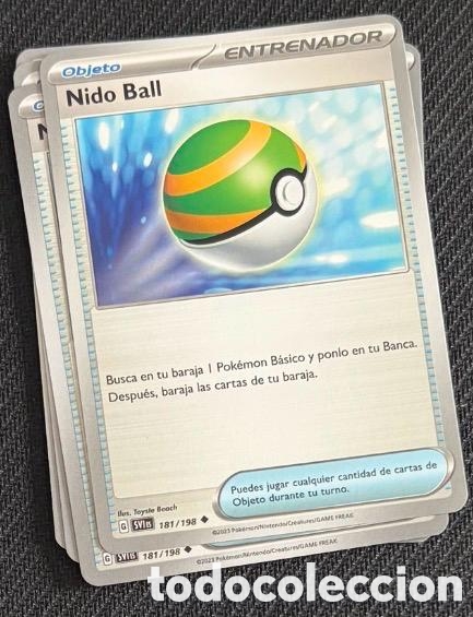 Coleccionismo cromos antiguos: 181/198 Nido ball CARTA POKEMON TCG
