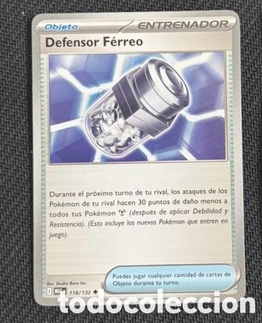 Coleccionismo cromos antiguos: 118/132 Defensor f&eacute;rreo CARTA POKEMON TCG