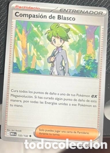 Coleccionismo cromos antiguos: 132/132 Compasi&oacute;n de Blasco CARTA POKEMON TCG