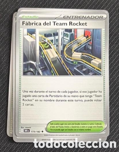 Coleccionismo cromos antiguos: 173/182 Fabrica del team rocket CARTA POKEMON TCG