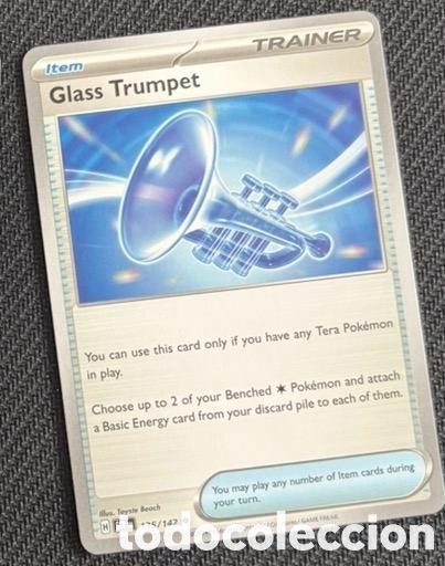 Coleccionismo cromos antiguos: 135/142 Glass trumpet CARTA POKEMON TCG