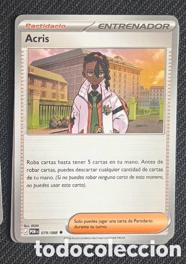Coleccionismo cromos antiguos: 079/088 Acris CARTA POKEMON TCG