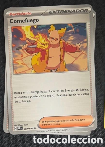 Coleccionismo cromos antiguos: 089/094 Comefuego CARTA POKEMON TCG