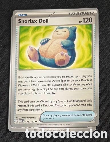 Coleccionismo cromos antiguos: 175/182 Snorlax Doll CARTA POKEMON TCG