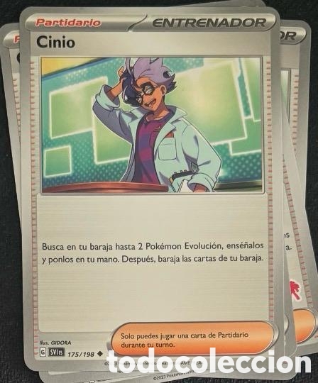 Coleccionismo cromos antiguos: 175/198 Cinio CARTA POKEMON TCG