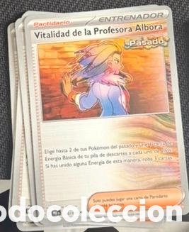 Coleccionismo cromos antiguos: Vitalidad de la profesora Albora CARTA POKEMON TCG