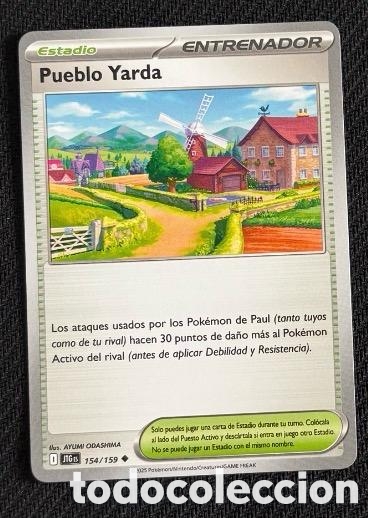 Coleccionismo cromos antiguos: 154/159 Pueblo Yarda CARTA POKEMON TCG