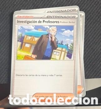 Coleccionismo cromos antiguos: Investigaci&oacute;n de profesores CARTA POKEMON TCG