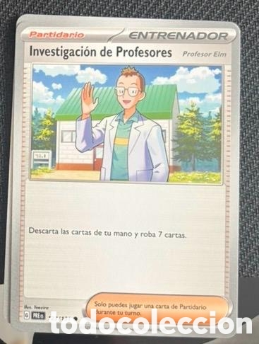 Coleccionismo cromos antiguos: 123/131 Investigaci&oacute;n de profesores CARTA POKEMON TCG