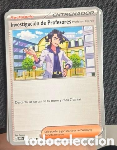 Coleccionismo cromos antiguos: 125/131 Investigaci&oacute;n de profesores CARTA POKEMON TCG