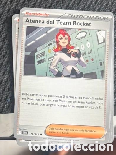 Coleccionismo cromos antiguos: 171/182 Atenea del team rocket CARTA POKEMON TCG