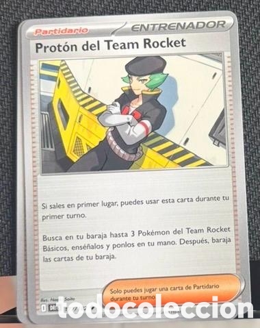 Coleccionismo cromos antiguos: 177/182 Proton del team rocket CARTA POKEMON TCG