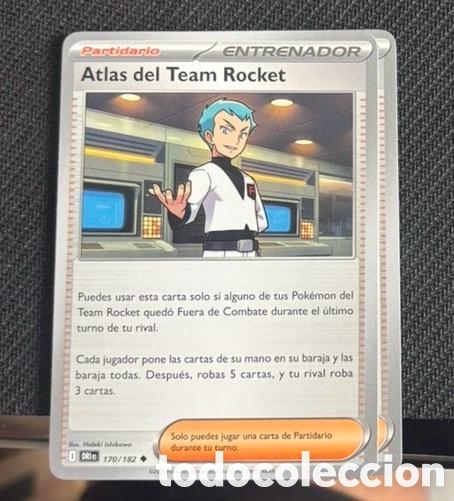Coleccionismo cromos antiguos: 170/182 Atlas del team rocket CARTA POKEMON TCG