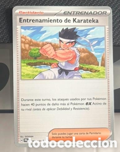 Coleccionismo cromos antiguos: 097/131 Entrenamiento de karateka CARTA POKEMON TCG