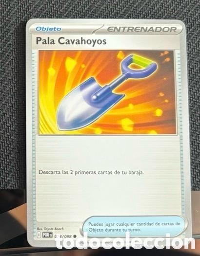 Coleccionismo cromos antiguos: 074/088 Pala cavahoyos CARTA POKEMON TCG