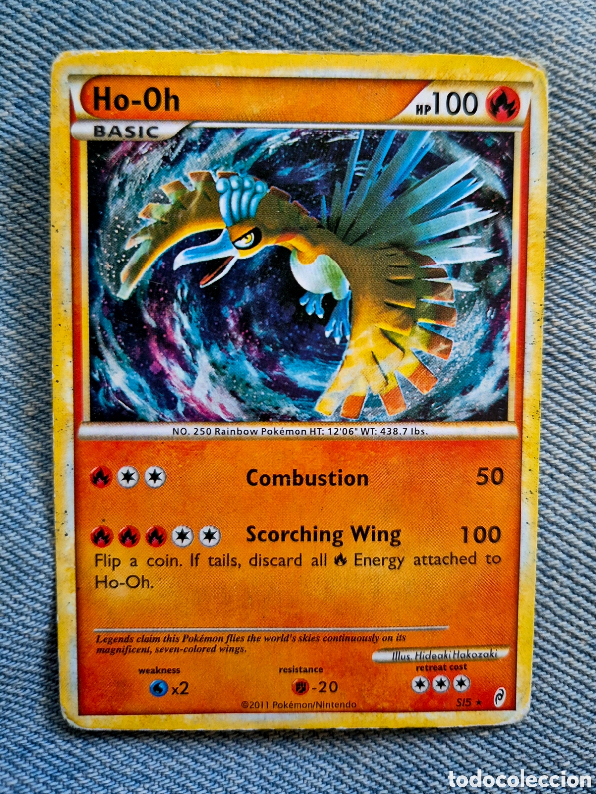 Coleccionismo cromos antiguos: Carta Pok&eacute;mon Ho-Oh Shiny Secret Rare SL5