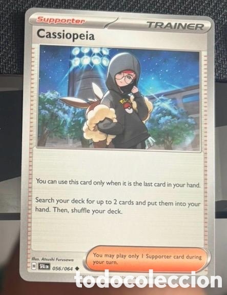 Coleccionismo cromos antiguos: 056/064 Cassiopeia CARTA POKEMON TCG