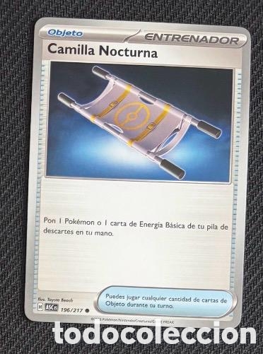 Coleccionismo cromos antiguos: 196/217 Camilla nocturna CARTA POKEMON TCG