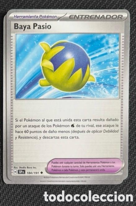 Coleccionismo cromos antiguos: 184/191 Baya Pasio CARTA POKEMON TCG
