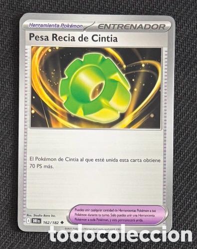 Coleccionismo cromos antiguos: 162/182 Pesa recia de Cintia CARTA POKEMON TCG