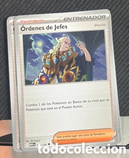 Coleccionismo cromos antiguos: 114/132 &Oacute;rdenes de jefes CARTA POKEMON TCG