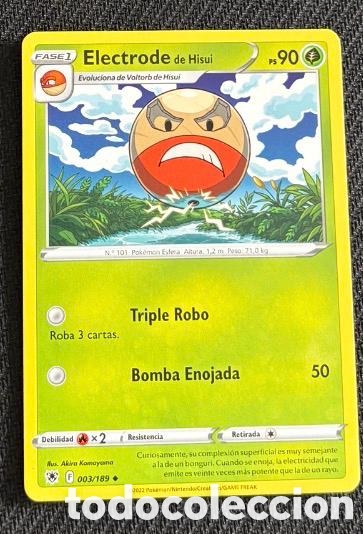 Coleccionismo cromos antiguos: 003/189 Electrode de Hisui CARTA POKEMON TCG