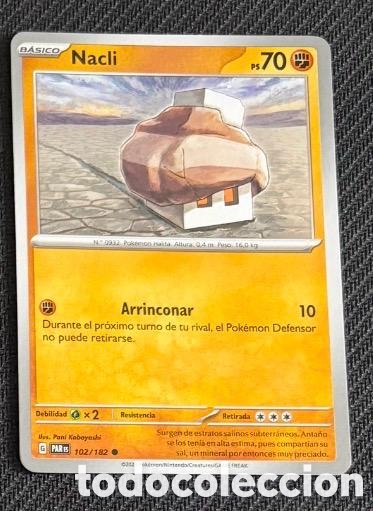 Coleccionismo cromos antiguos: 102/182 Nacli CARTA POKEMON TCG