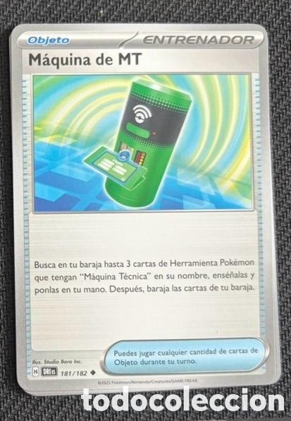 Coleccionismo cromos antiguos: 181/182 M&aacute;quina de MT CARTA POKEMON TCG