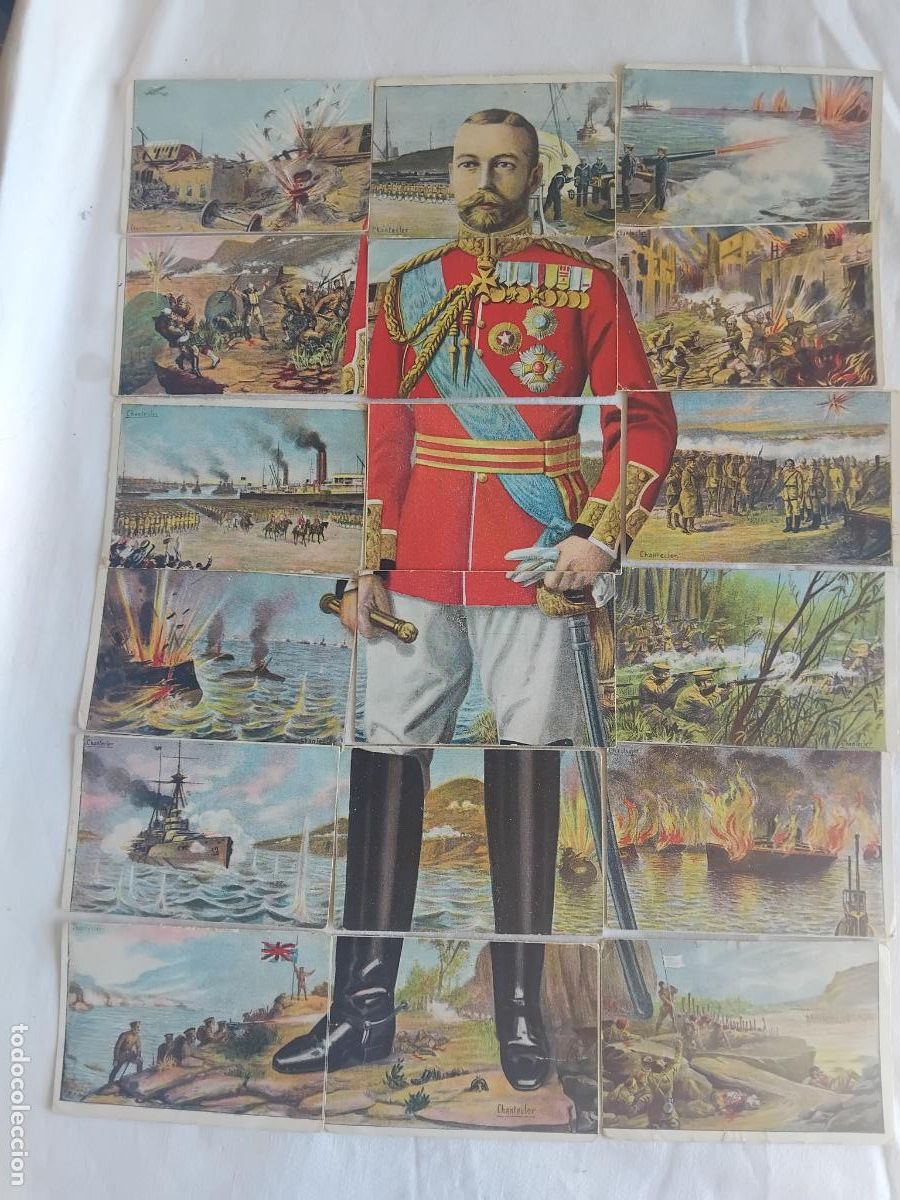Coleccionismo cromos antiguos: GRAN GUERRA (1914-1918) INGLATERRA COLECCION COMPLETA 18 CROMOS. CHOCOLATEA JAIME BOIX.