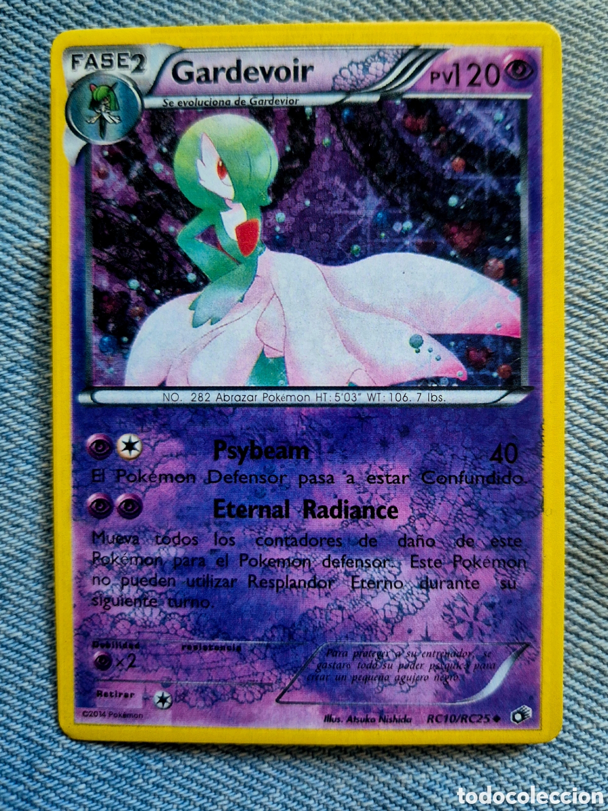 Coleccionismo cromos antiguos: Carta Pok&eacute;mon Gardevoir RC10/RC25 Fase 2