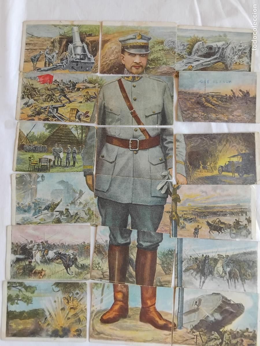 Coleccionismo cromos antiguos: GRAN GUERRA (1914-1918) POLONIA. COLECCION COMPLETA 18 CROMOS. CHOCOLATES JAIME BOIX.