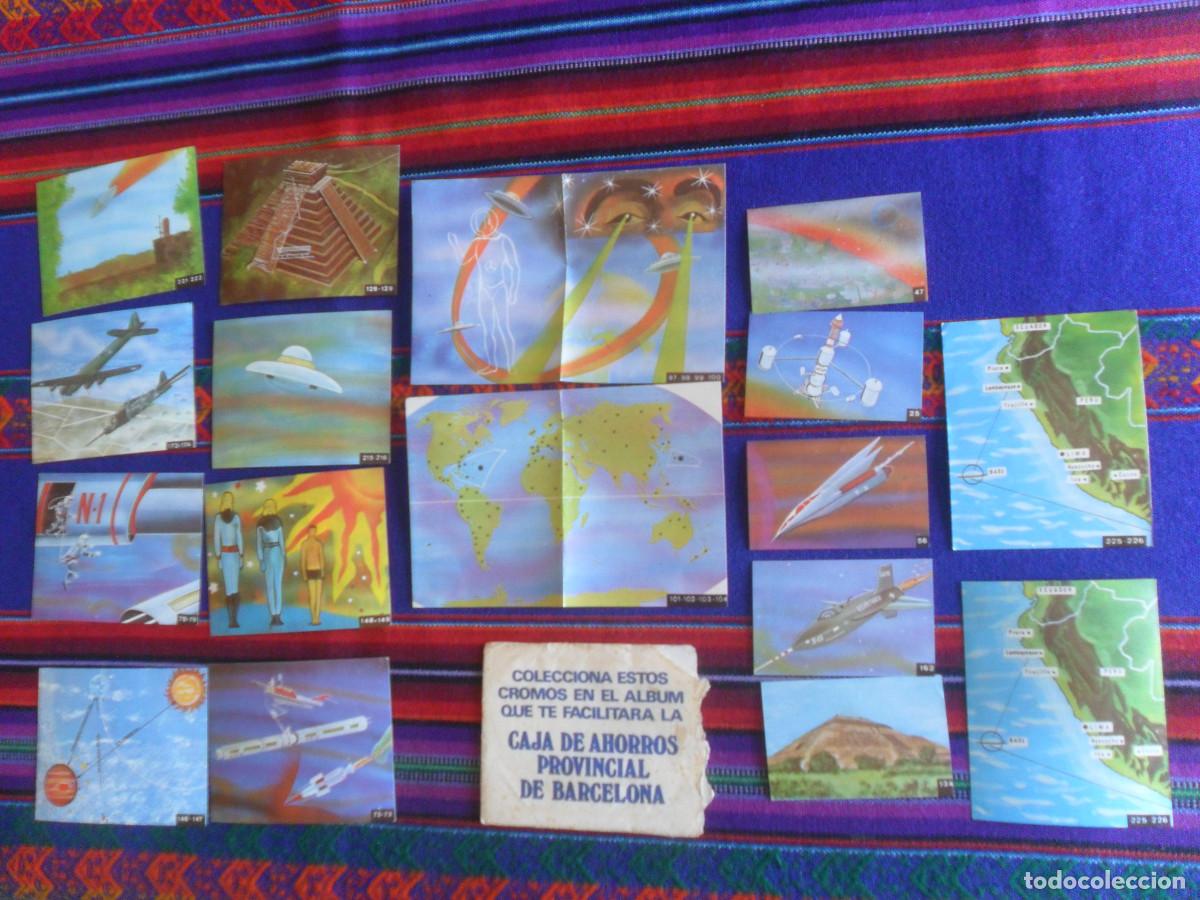 Coleccionismo cromos antiguos: LOTE 33 CROMO NUNCA PEGADO Y SOBRE INC&Oacute;GNITA EN EL ESPACIO 1976 CAJA DE AHORROS PROVINCIAL BARCELONA