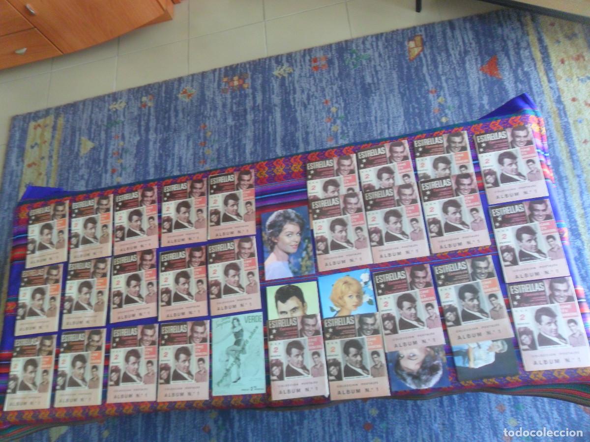 Colecionismo Cromos antigos: 27 SOBRE LLENO ESTRELLAS FAMOSAS CINE TV DISCOS COLECCI&Oacute;N POSTALES N&ordm; 1 OSCARCOLOR Y VERDE ESTRELLAS