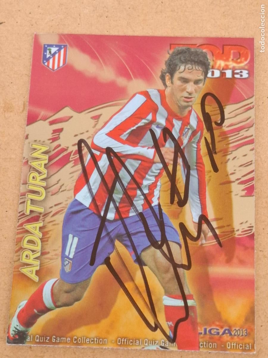 Coleccionismo cromos antiguos: MUNDICROMO QUIZ GAME LIGA 2012 2013 12 13 - 607 ARDA TURAN ( CON AUT&Oacute;GRAFO ) - AT. MADRID CP8