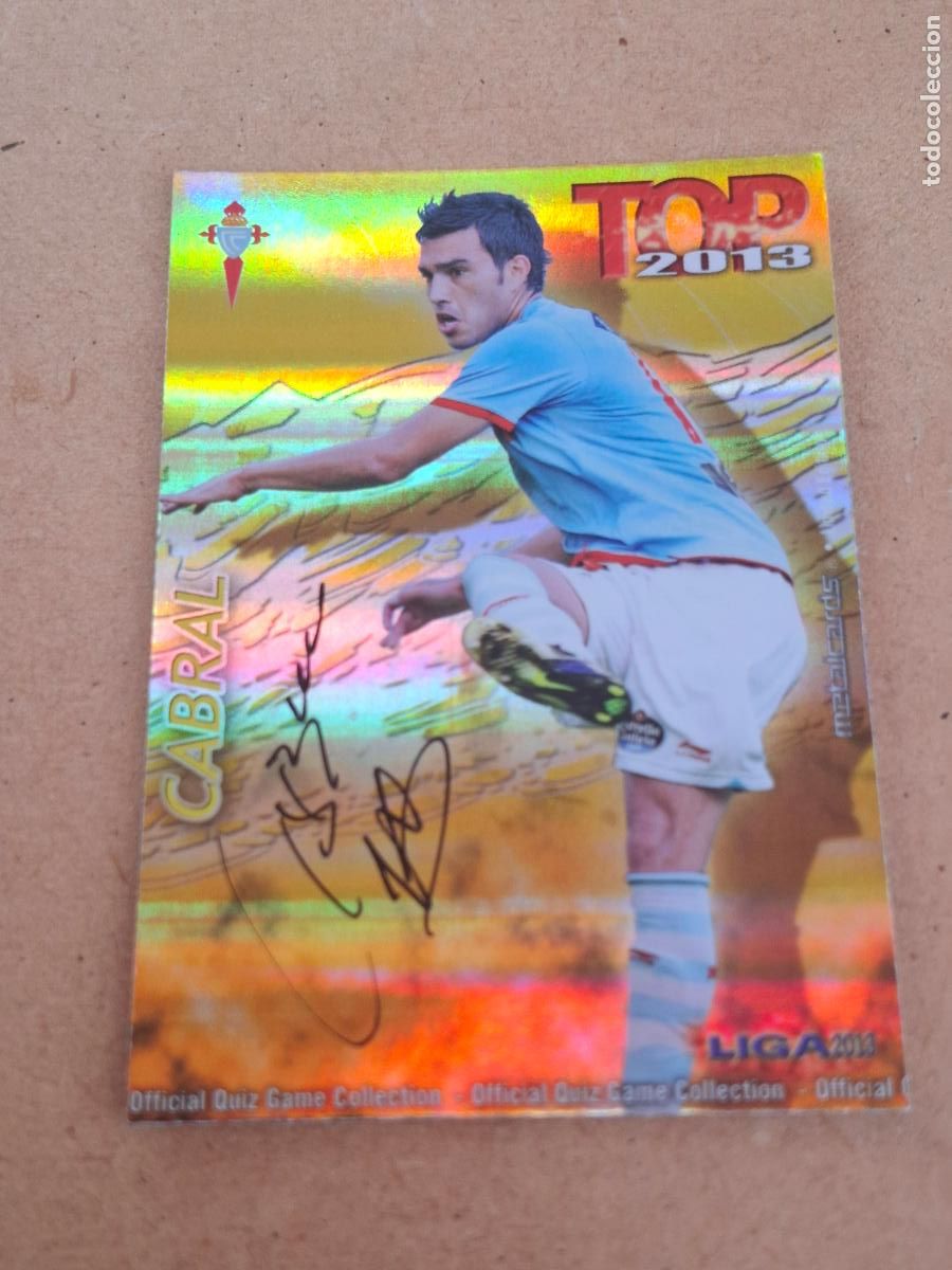 Coleccionismo cromos antiguos: MUNDICROMO QUIZ GAME LIGA 2012 2013 12 13 - 567 CABRAL ( CON AUT&Oacute;GRAFO ) - R.C. CELTA CP8