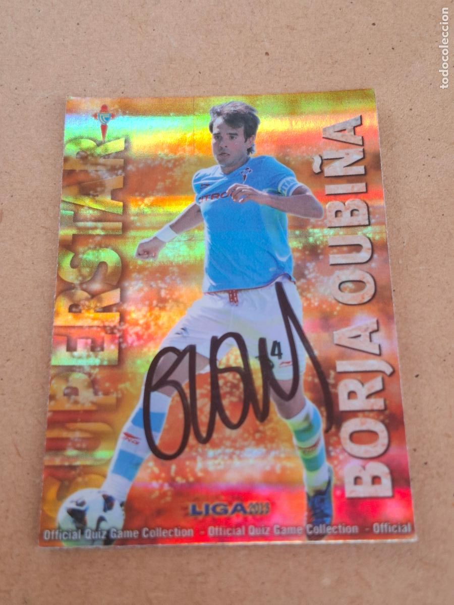 Coleccionismo cromos antiguos: MUNDICROMO QUIZ GAME LIGA 2012 2013 12 13 - 510 BORJA OUBI&Ntilde;A ( CON AUT&Oacute;GRAFO ) - R.C. CELTA CP8