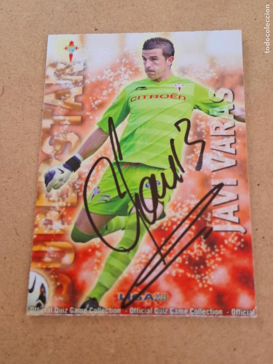 Coleccionismo cromos antiguos: MUNDICROMO QUIZ GAME LIGA 2012 2013 12 13 - 509 JAVI VARAS ( CON AUT&Oacute;GRAFO ) - R.C. CELTA CP8