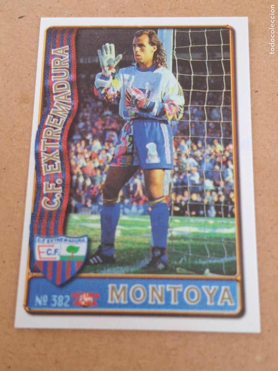 Coleccionismo cromos antiguos: MUNDICROMO 96 97 1996 1997 - UH 382 MONTOYA - C.F. EXTREMADURA