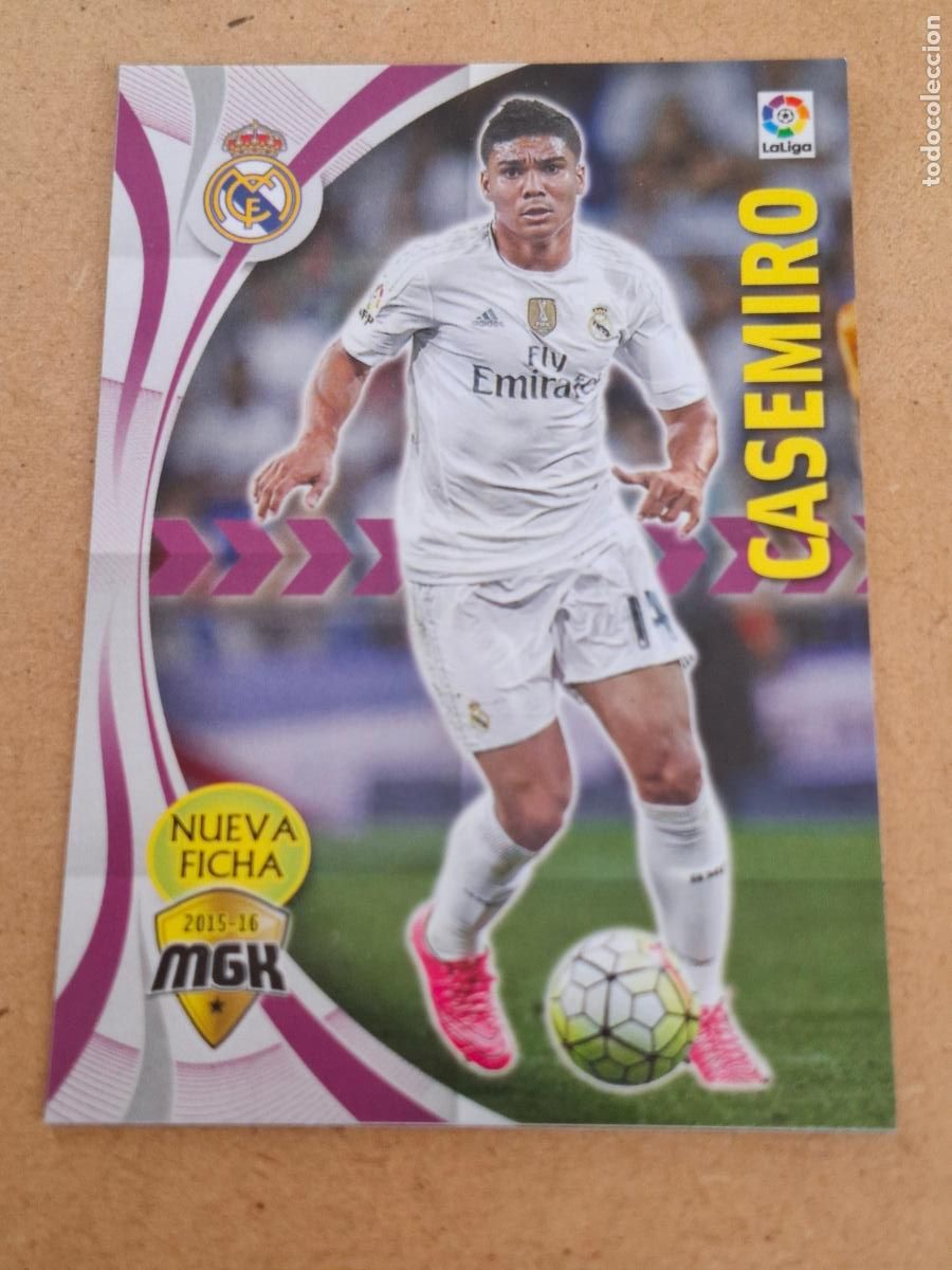 Coleccionismo cromos antiguos: MEGACRACKS 2015 2016 15 16 - PANINI - 338 BIS CASEMIRO ( NUEVA FICHA ) - REAL MADRID - 10