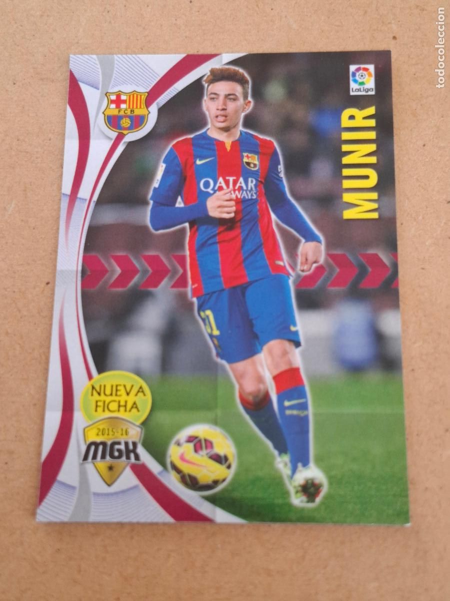 Coleccionismo cromos antiguos: MEGACRACKS 2015 2016 15 16 - PANINI - 75 BIS MUNIR - FC. BARCELONA CP8