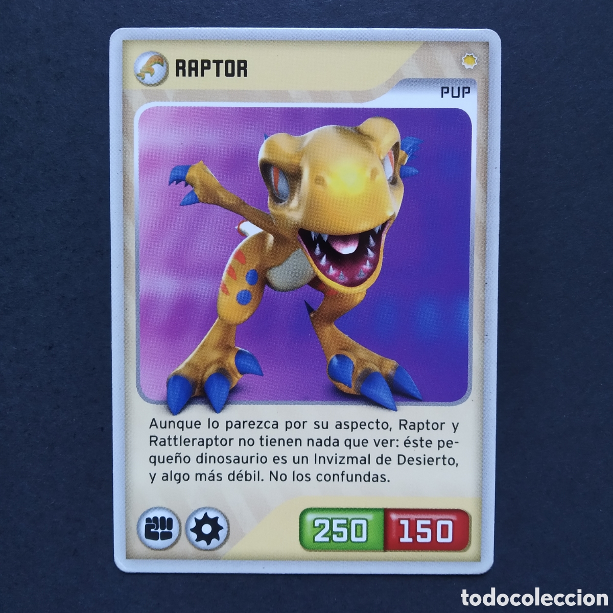 Coleccionismo cromos antiguos: CROMO - N&ordm; 124 - RAPTOR - INVIZIMALS, DESAFIOS OCULTOS - PANINI - A&Ntilde;O 2013