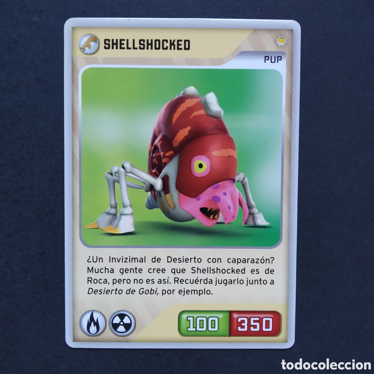 Coleccionismo cromos antiguos: CROMO - N&ordm; 136 - SHELLSHOCKED - INVIZIMALS, DESAFIOS OCULTOS - PANINI - A&Ntilde;O 2013