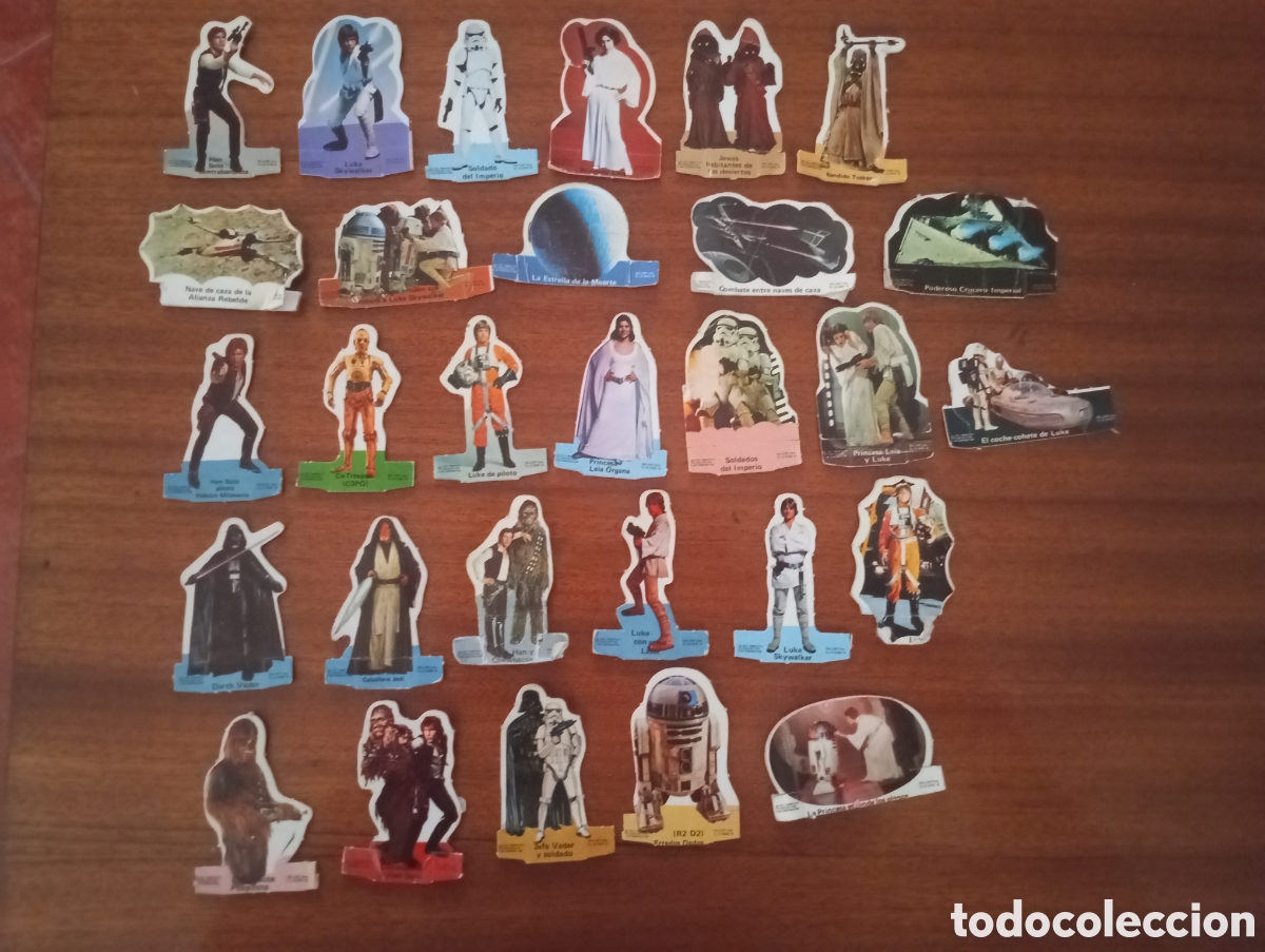 Coleccionismo cromos antiguos: CROMOS TROQUELADOS PHOSKITOS START WARS LA GUERRA DE LAS GALAXIAS