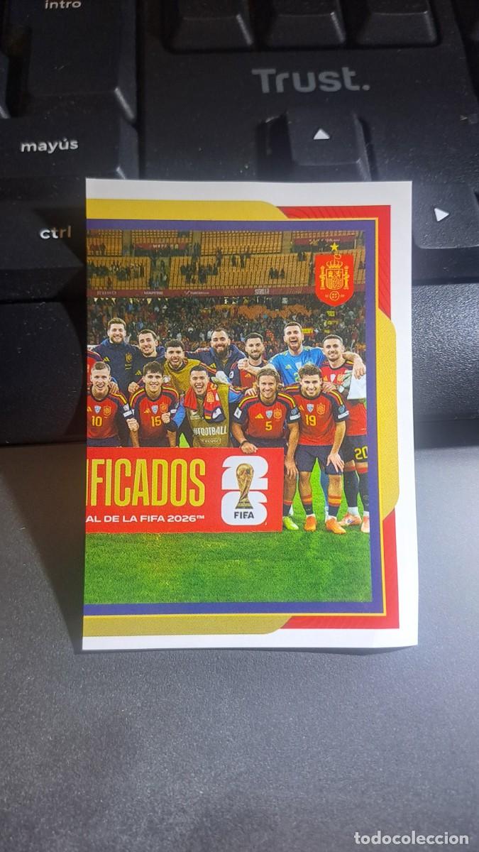 Coleccionismo cromos antiguos: CROMO EQUIPO ALINEACION 3 ESPA&Ntilde;A 2026 26 MUNDIAL SELECCION ESPA&Ntilde;OLA CARREFOUR PANINI NUNCA PEGADO