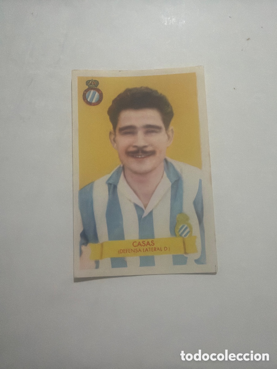 Coleccionismo cromos antiguos: F&uacute;tbol Bruguera 1949, Casas, Espa&ntilde;ol.